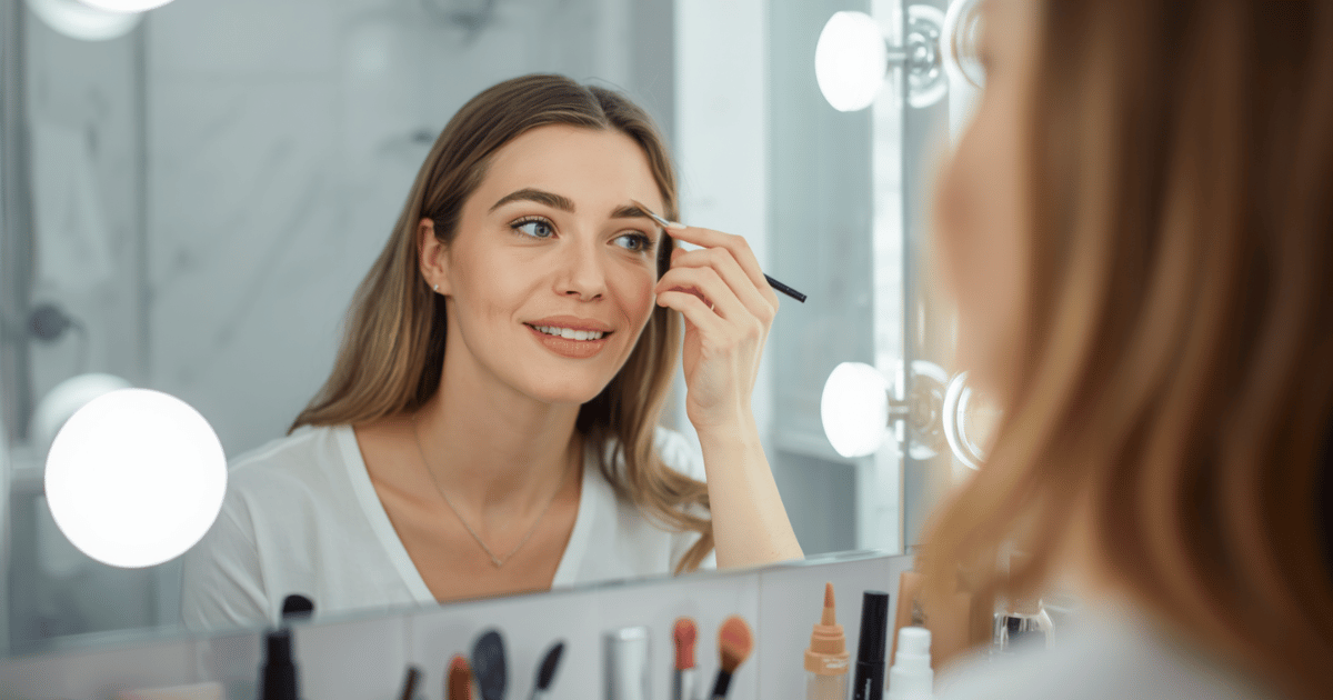 minimal makeup styling
