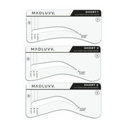 Set of 3 Brow Stamp Kit Short Small Eyebrow Stencils
