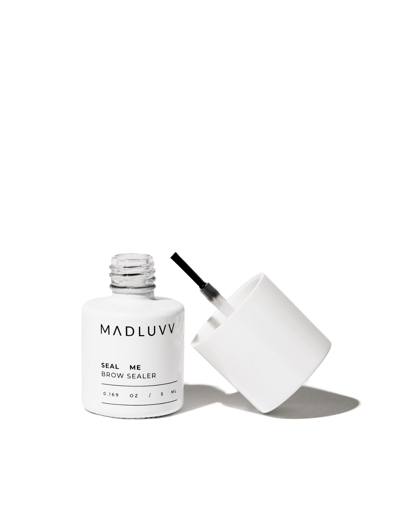Seal Me Long Lasting Eyebrow Sealer bottle with applicator for flawless, smudge-proof brows.