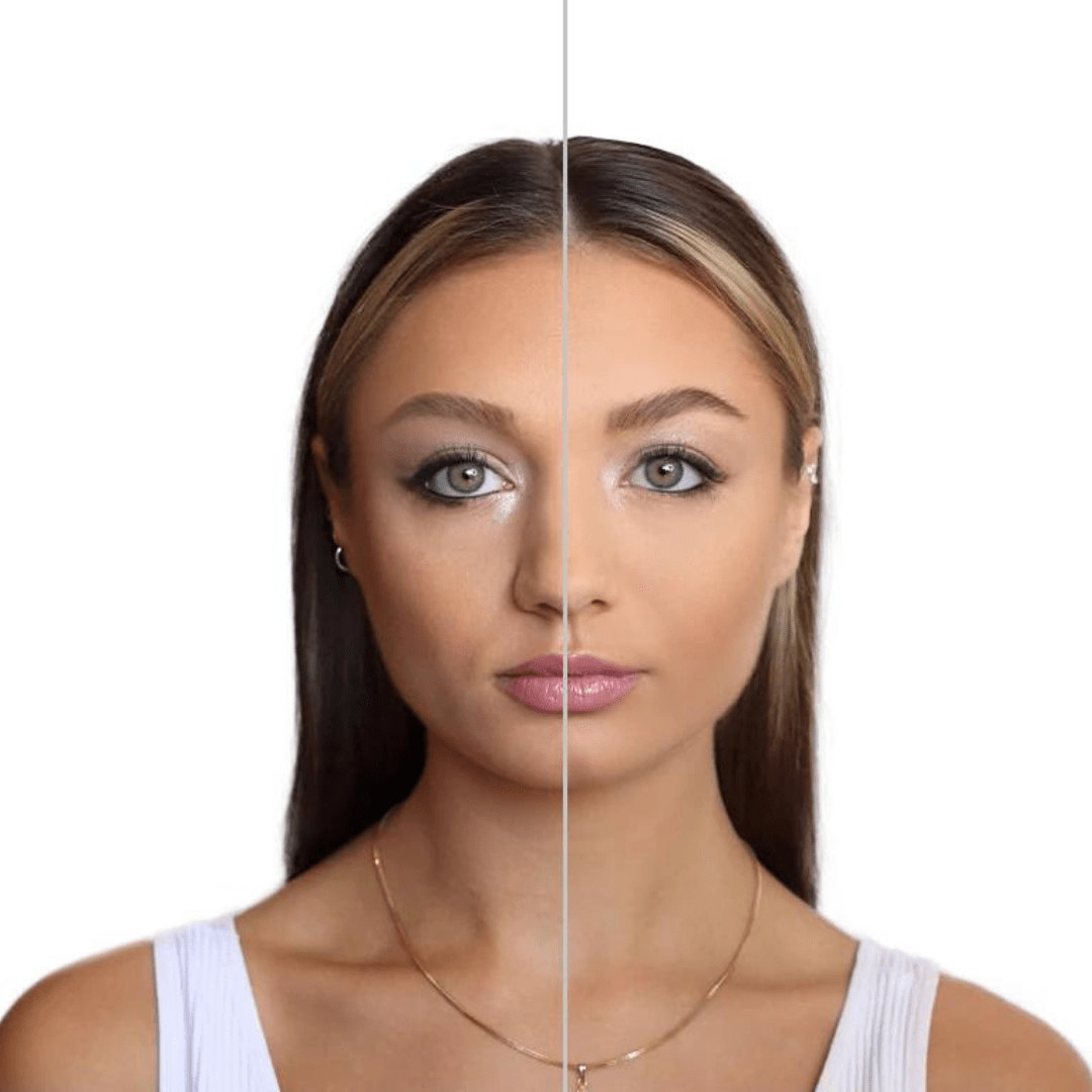 set me setting spray before and after