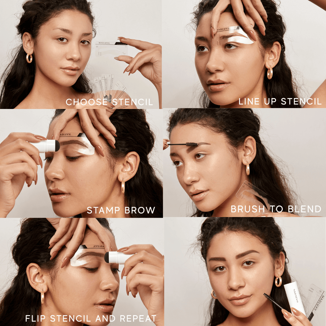 Blonde Brow Stamp how to use tutorial