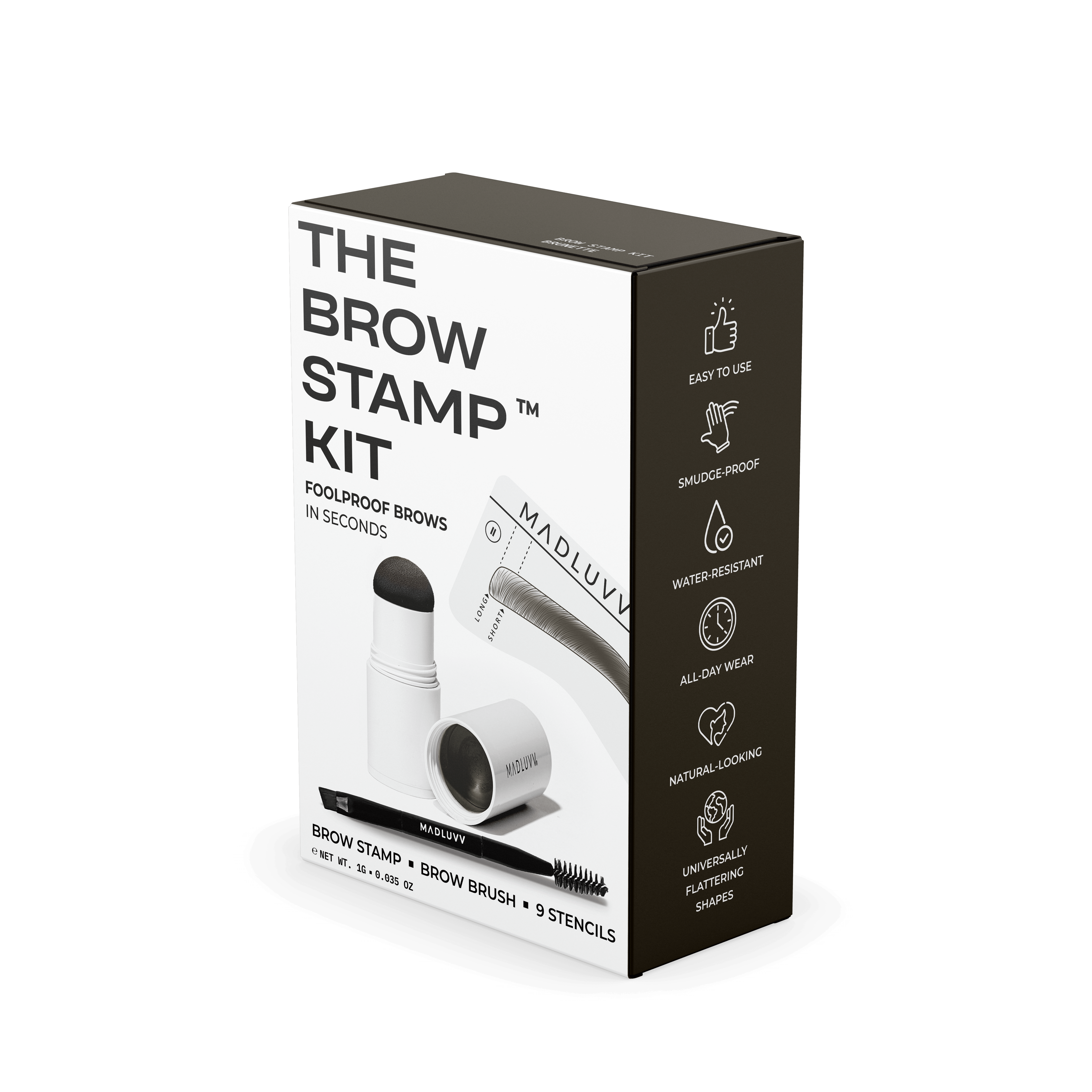 Brunette Brow Stamp Kit - Eyebrow Stamp Kit