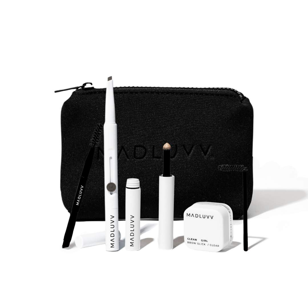 Eyebrow Makeup Bundle with Eyebrow Pencil, highlighter, eyebrow gel, brow freeze and eyebrow brushes