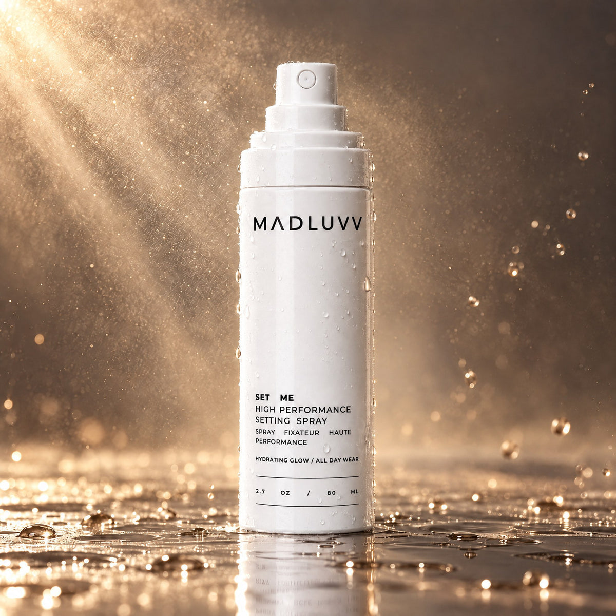 Set Me Illuminating mist on skin