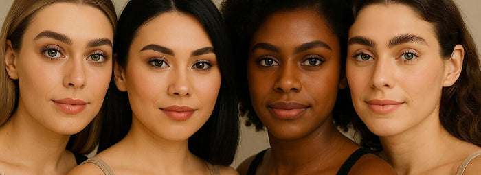 Women with different eyebrow trends