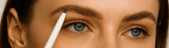 brow shaping with a brow pencil