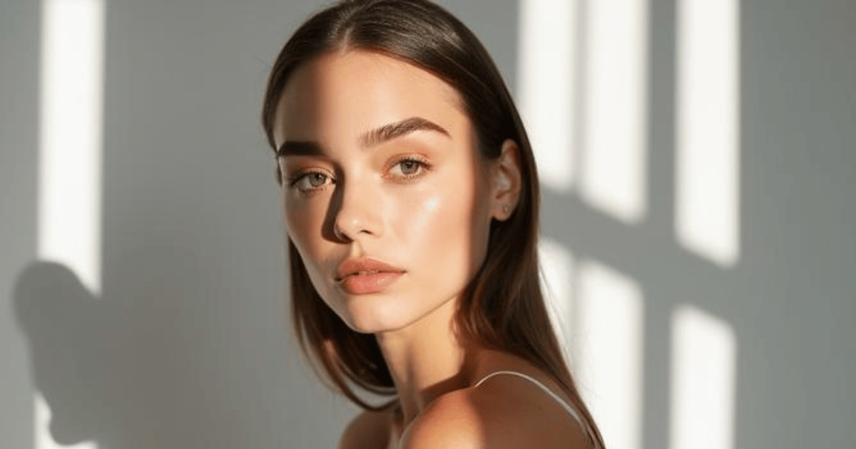 feathered brows
