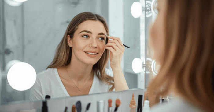 minimal makeup styling 
