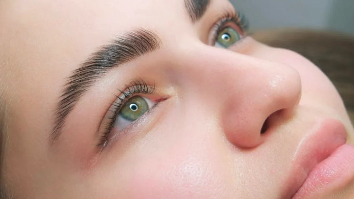 Close up of Laminated Brows