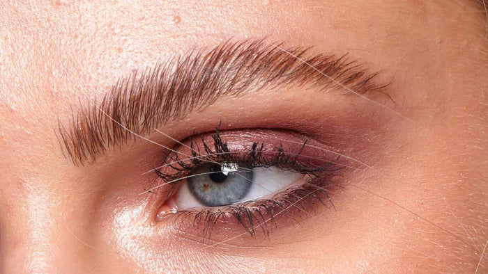Close up of a laminated brow
