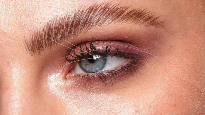 close up of an eyebrow