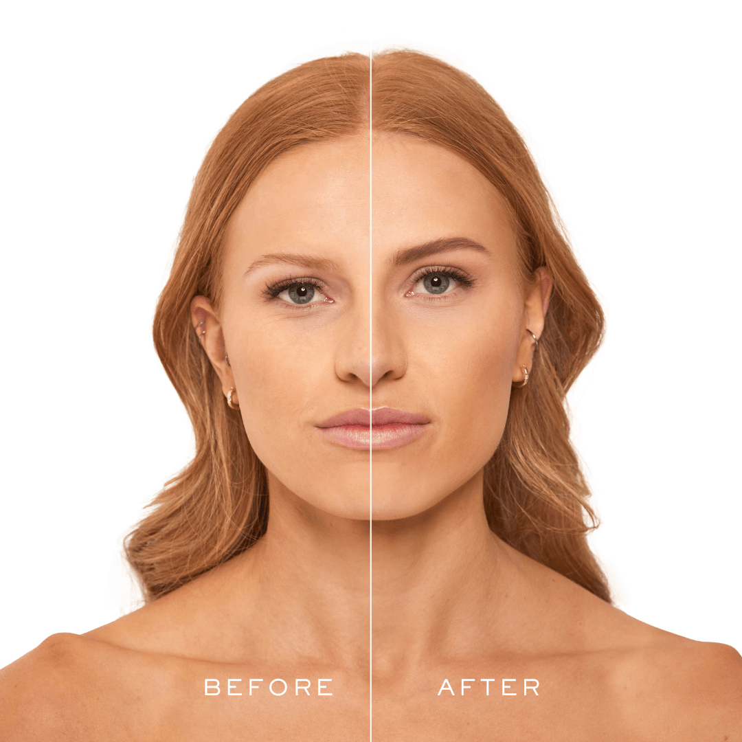 auburn eyebrow before and after