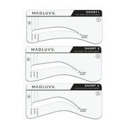 Set of 3 Brow Stamp Kit Short Small Eyebrow Stencils