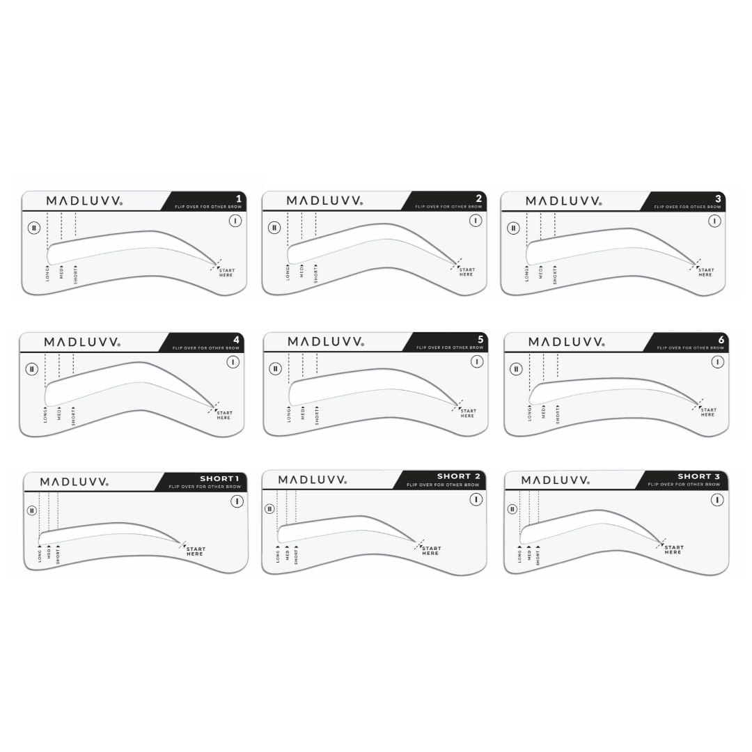 set of 9 stencils