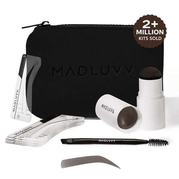 &be Liquid Eyebrow ダークブラウン 5本セット Dark Brown Brow Stamp™ Kit — Perfect Brows in Seconds | Madluvv