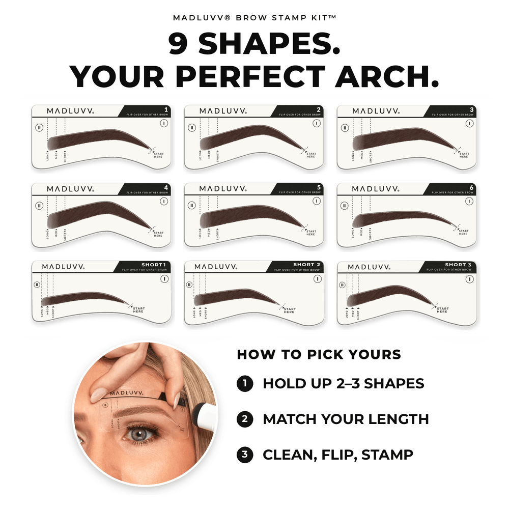 Dark Brown Brow Stamp Kit image 6