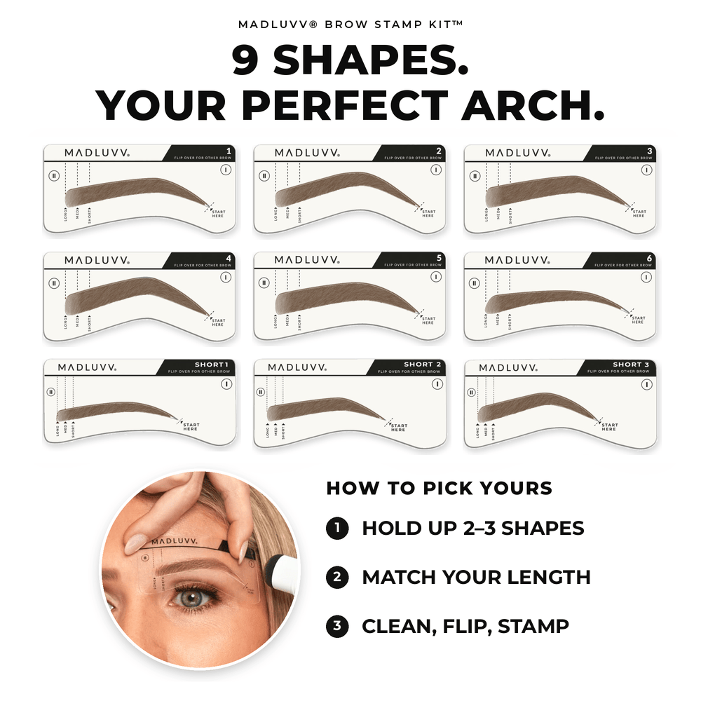 Medium Brown Brow Stamp Kit image 6