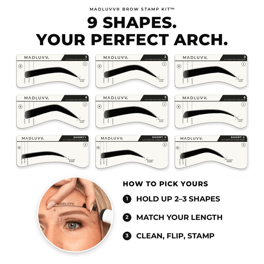 Nearly Black Brow Stamp Kit image 6