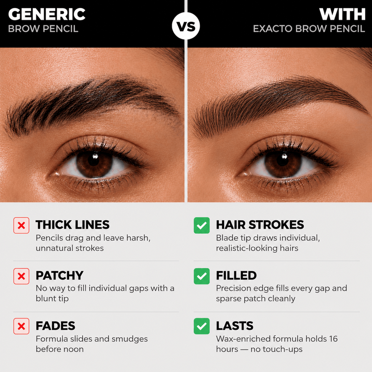 Dark Brown Exacto Brow Pencil image 4