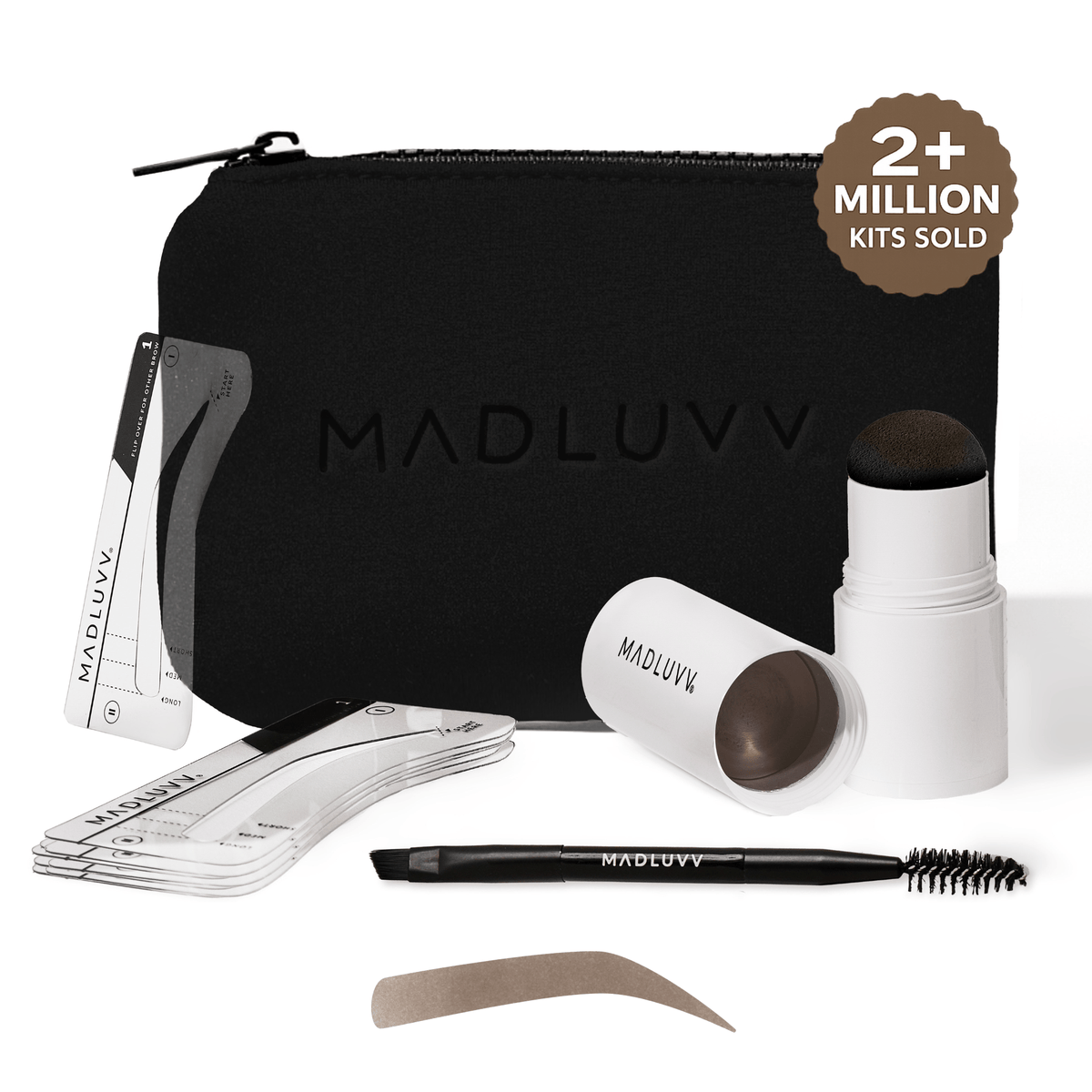 Medium Brown Brow Stamp™ Kit — Perfect Brows in Seconds | Madluvv