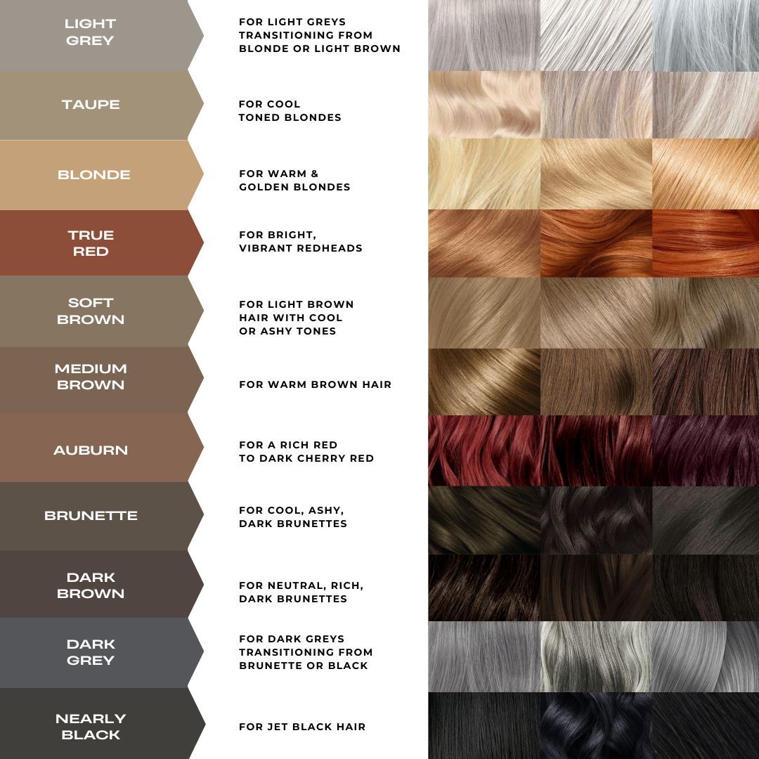 Dark Red Black Hair Color Chart