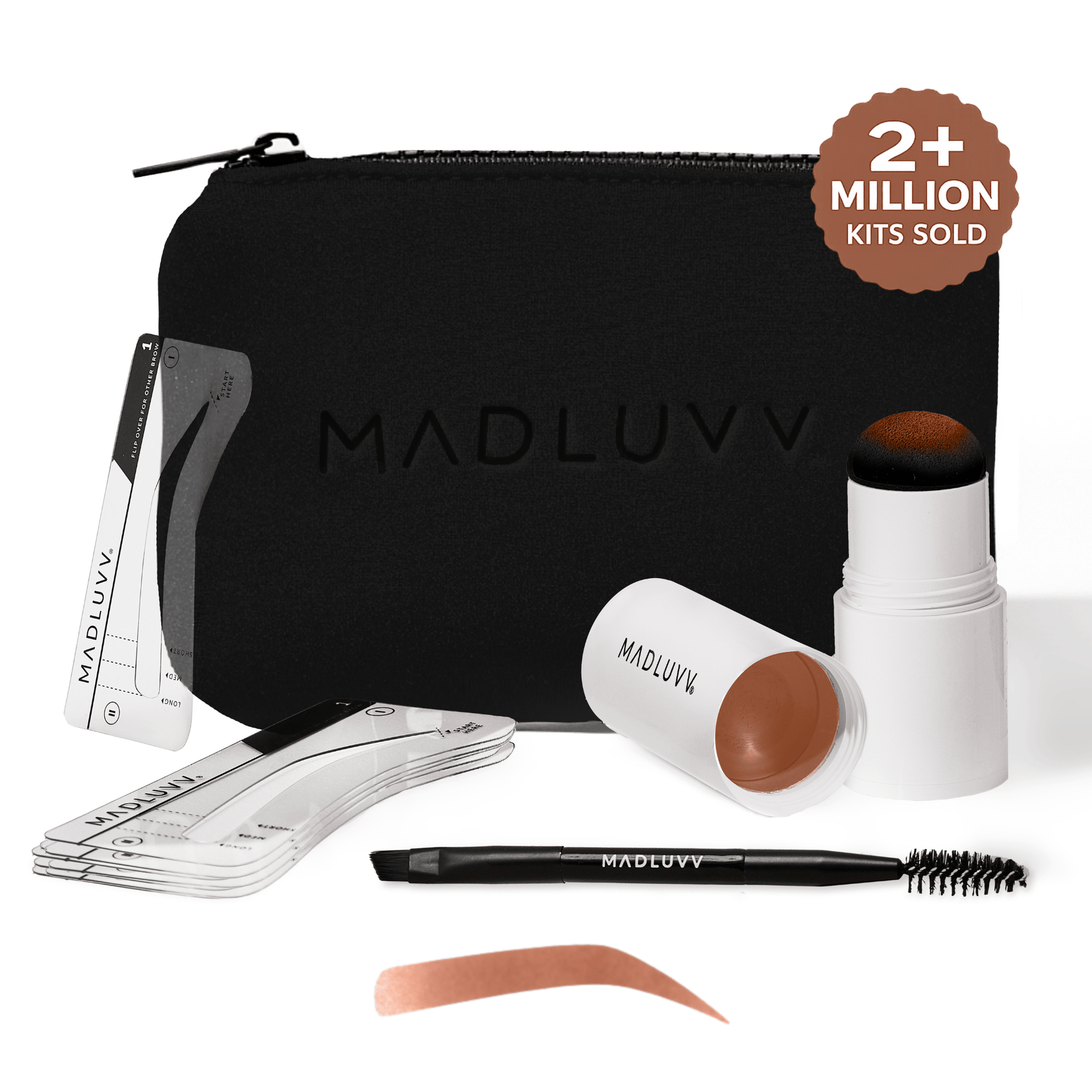 トライアルセット・サンプル NOEVIR ACTRICE MAKEUP KIT 2025 SPRING True Red Brow Stamp™ Kit — Perfect Brows in Seconds | Madluvv