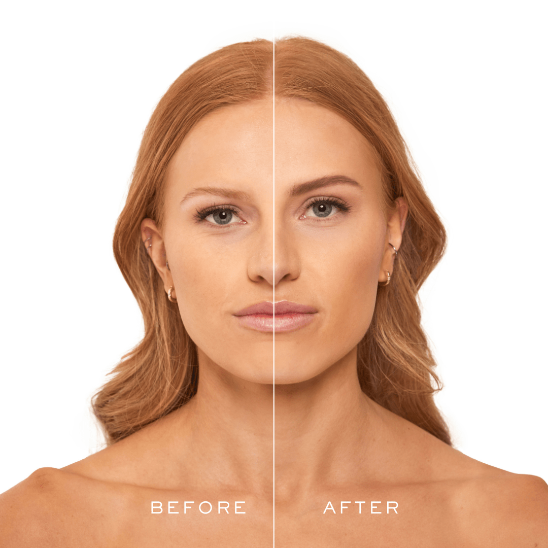 Auburn Eyebrow Stamp before and after