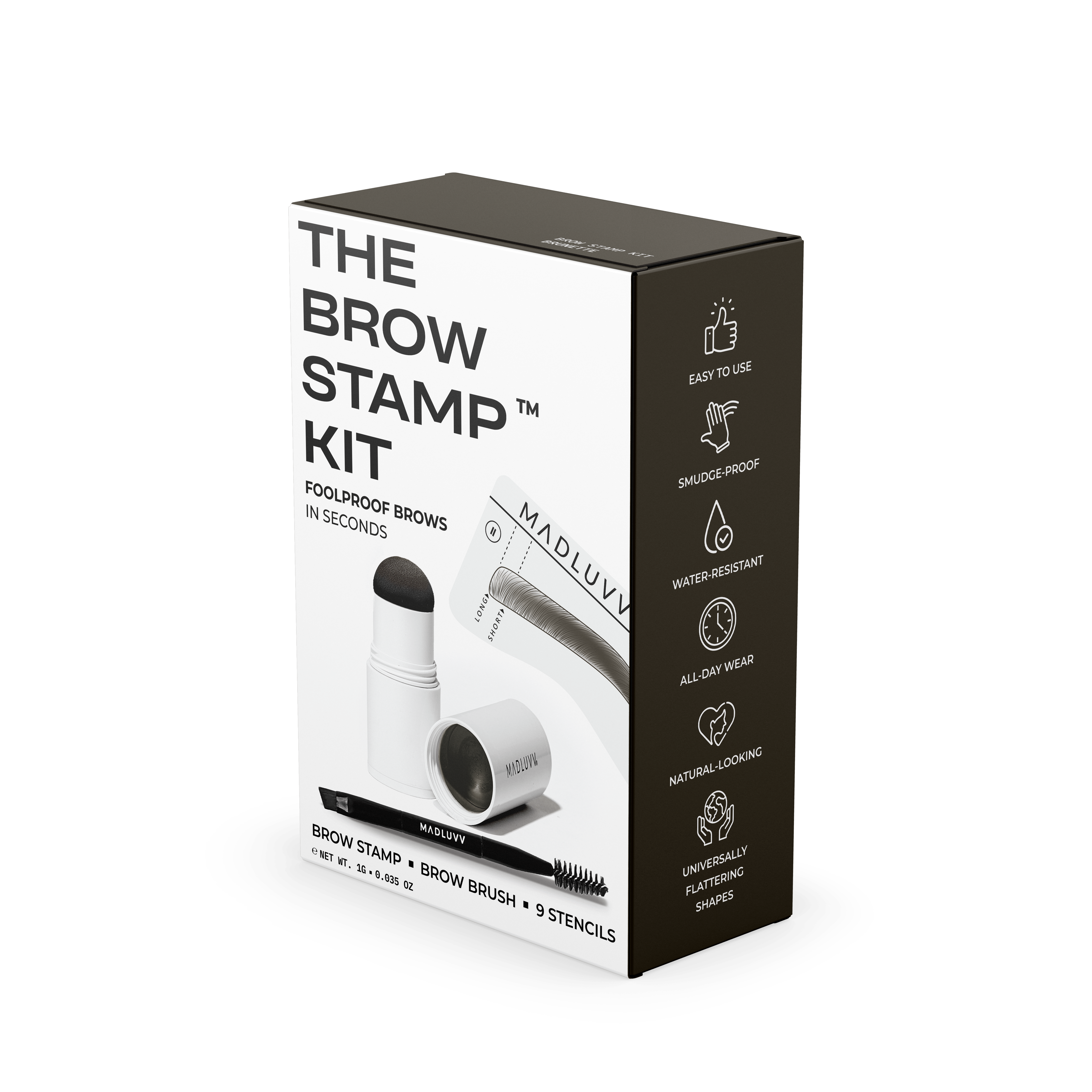 Brunette Brow Stamp Kit - Eyebrow Stamp Kit 