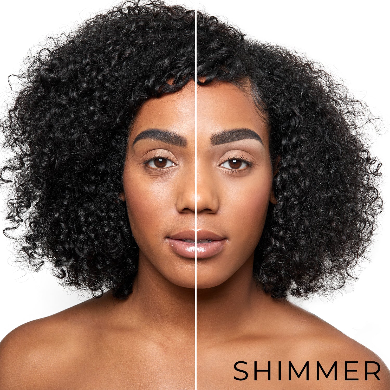 Define Me™ Brow Highlighter in shimmer before and after