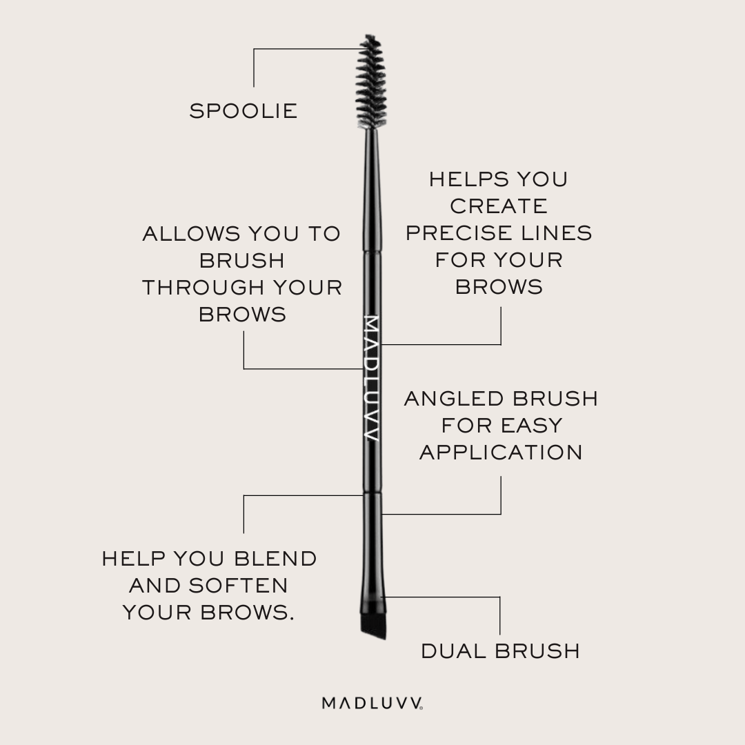 eyebrow brush dual sided