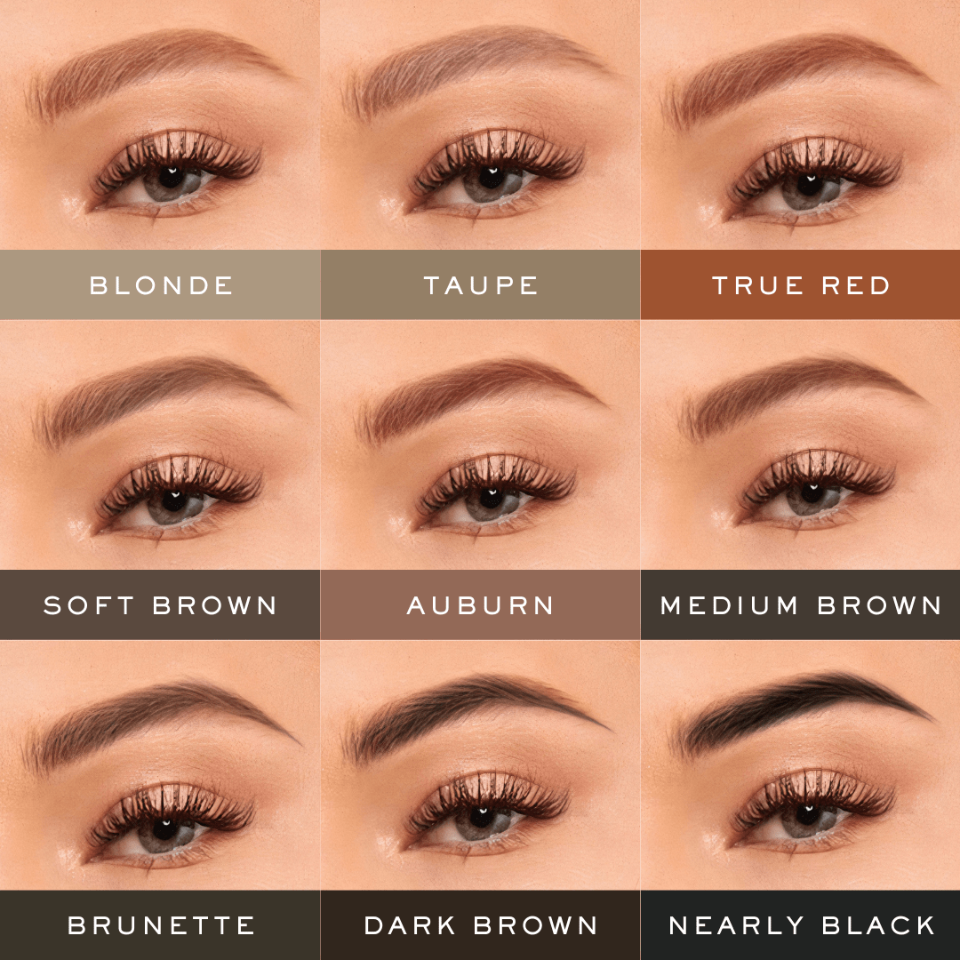 Eyebrow Makeup Bundle Kit - Brow Stamp™ and Full-Zip Travel Pouch - Madluvv