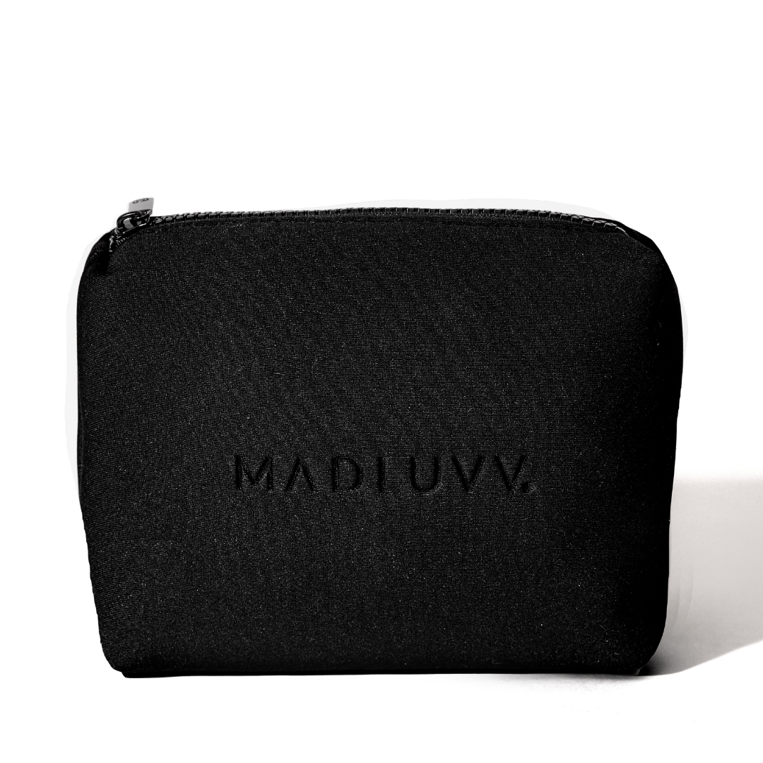 ZIP POUCH LARGE (Raven) — QWSTION Bags
