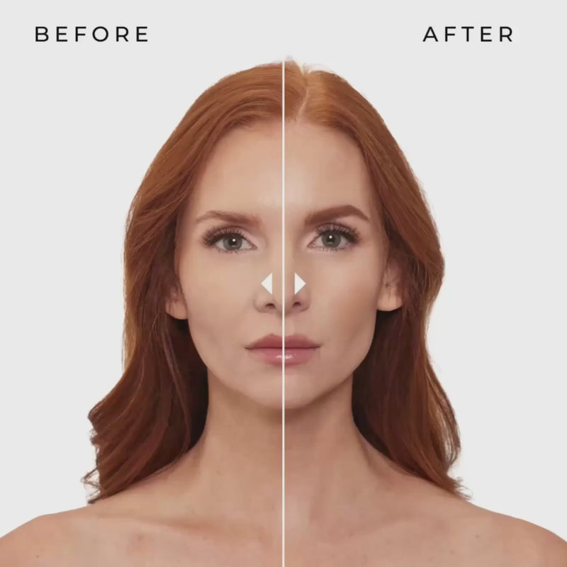 true red brow stamp kit before and after red hair