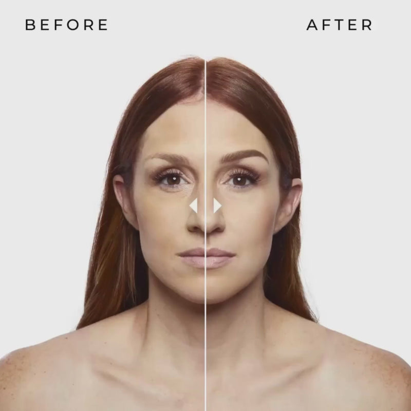 auburn dark red hair brow stamp kit before and after