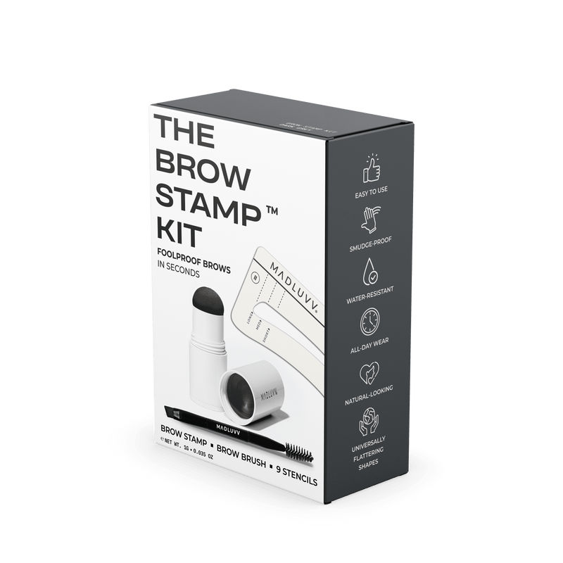 dark grey eyebrow stamp kit