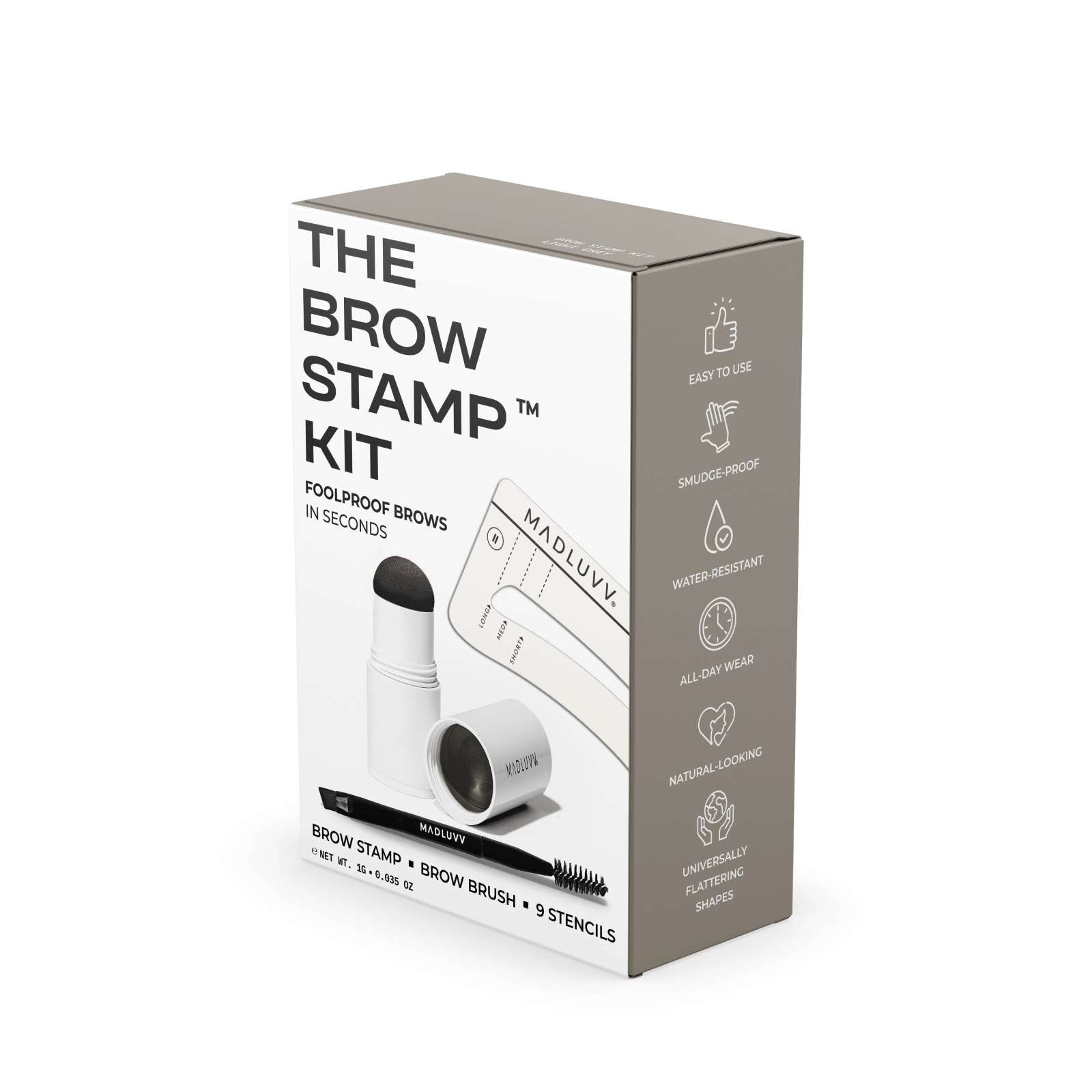 Load video: light grey brow stamp kit