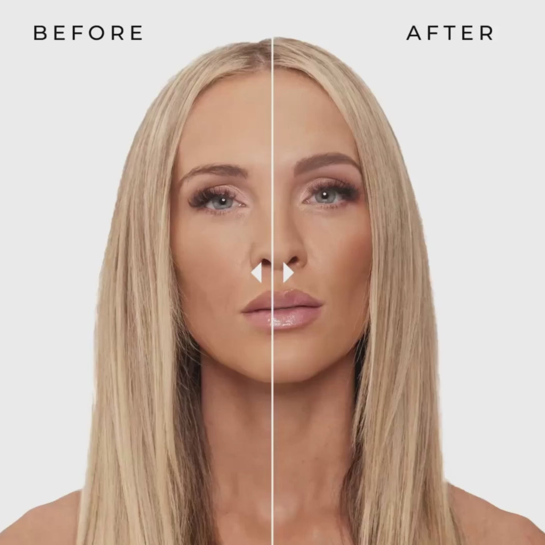 Load video: blonde brow stamp kit brow transformation