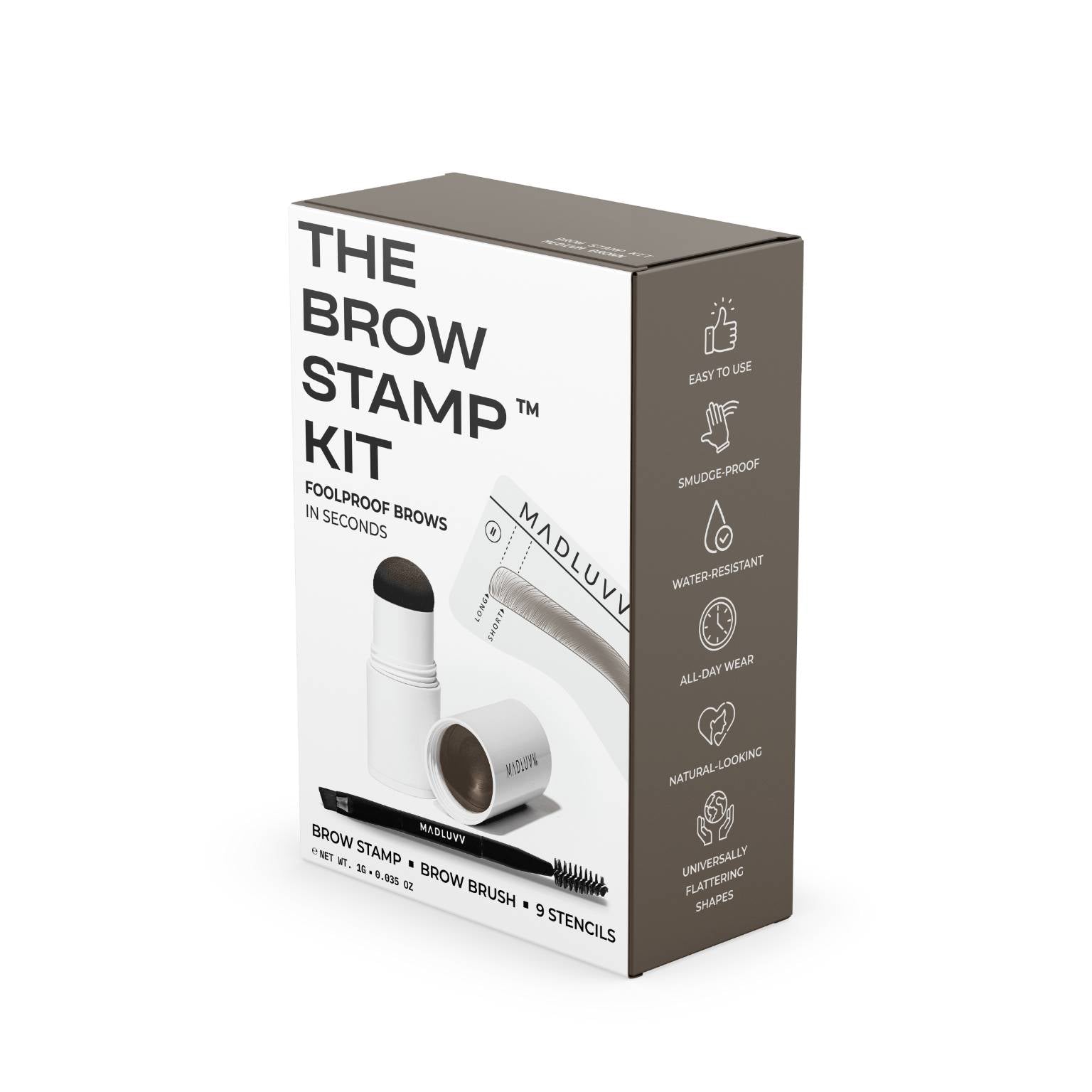 how to use a brow stamp and stencil kit