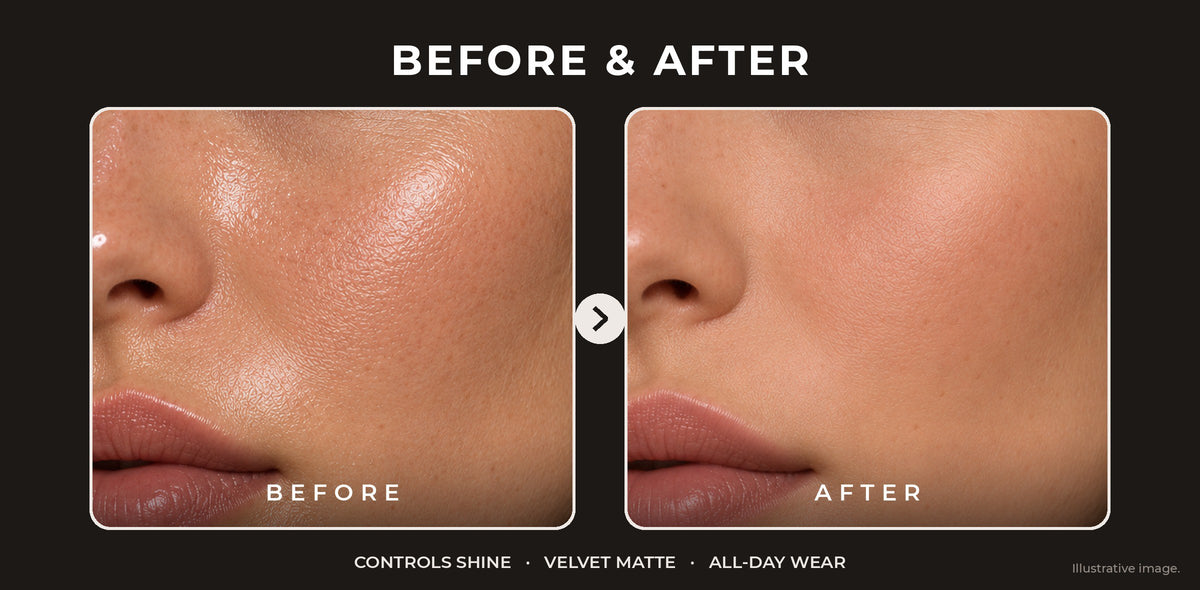 Set Me Oil Control before and after