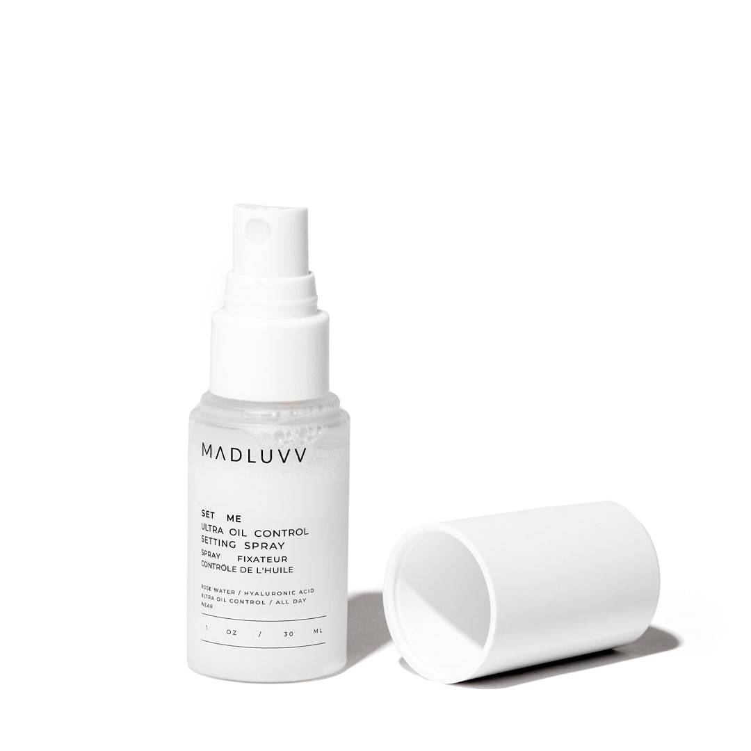 Set Me oil and shine control setting spray in a travel size