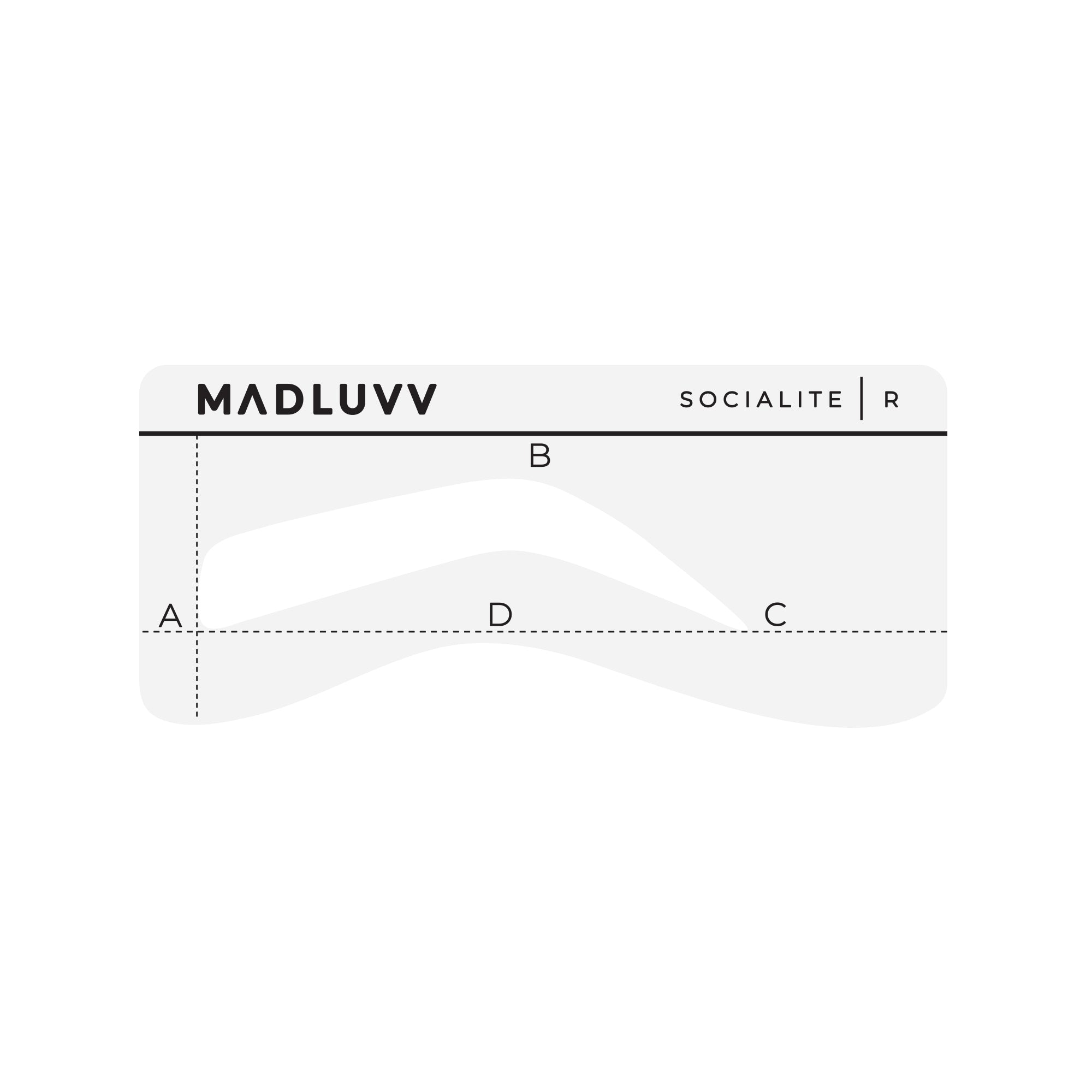Socialite Brow Stencil - Our Thickest Eyebrow Shape – Madluvv