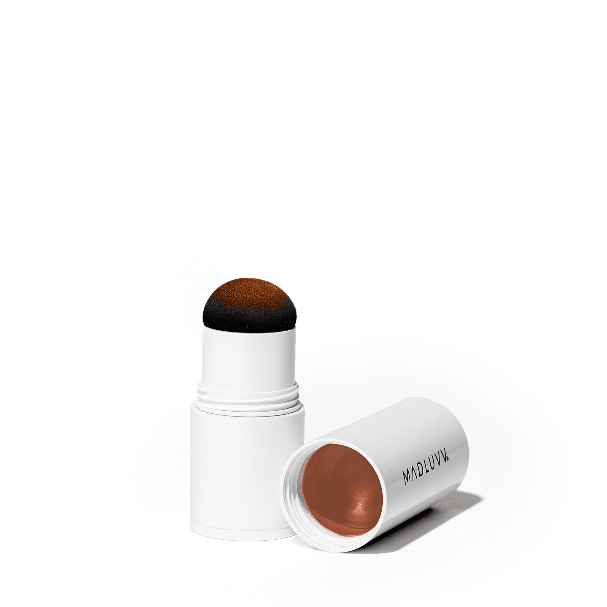 True Red Brow Stamp open to show pomade inside the cap and the sponge applicator