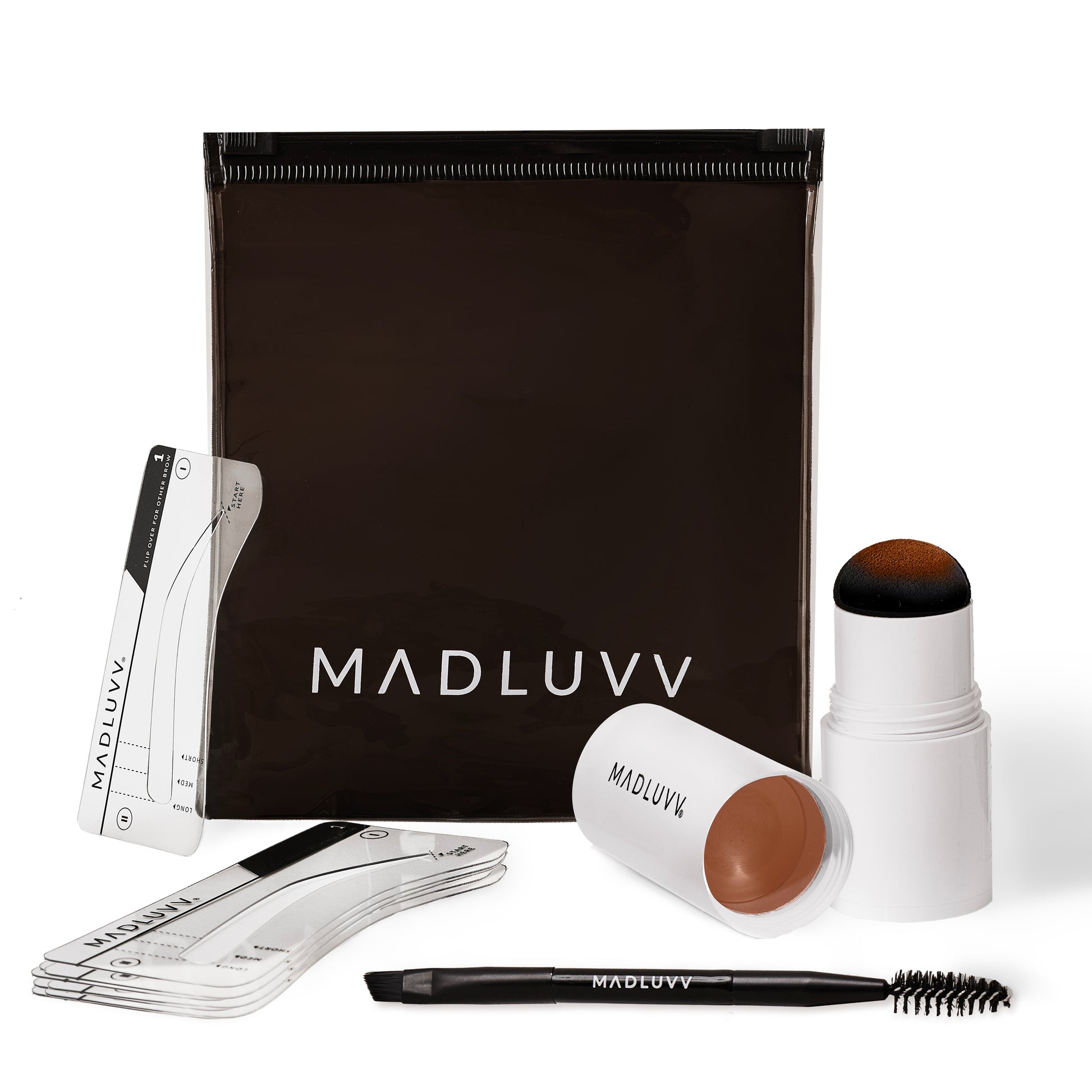 True Red Brow Stamp Kit - Eyebrow Stamp Kit - Madluvv